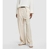 The Frankie Shop Tansy Pants Womens M Pleated Pinstriped Crepe Straight Wide Leg
