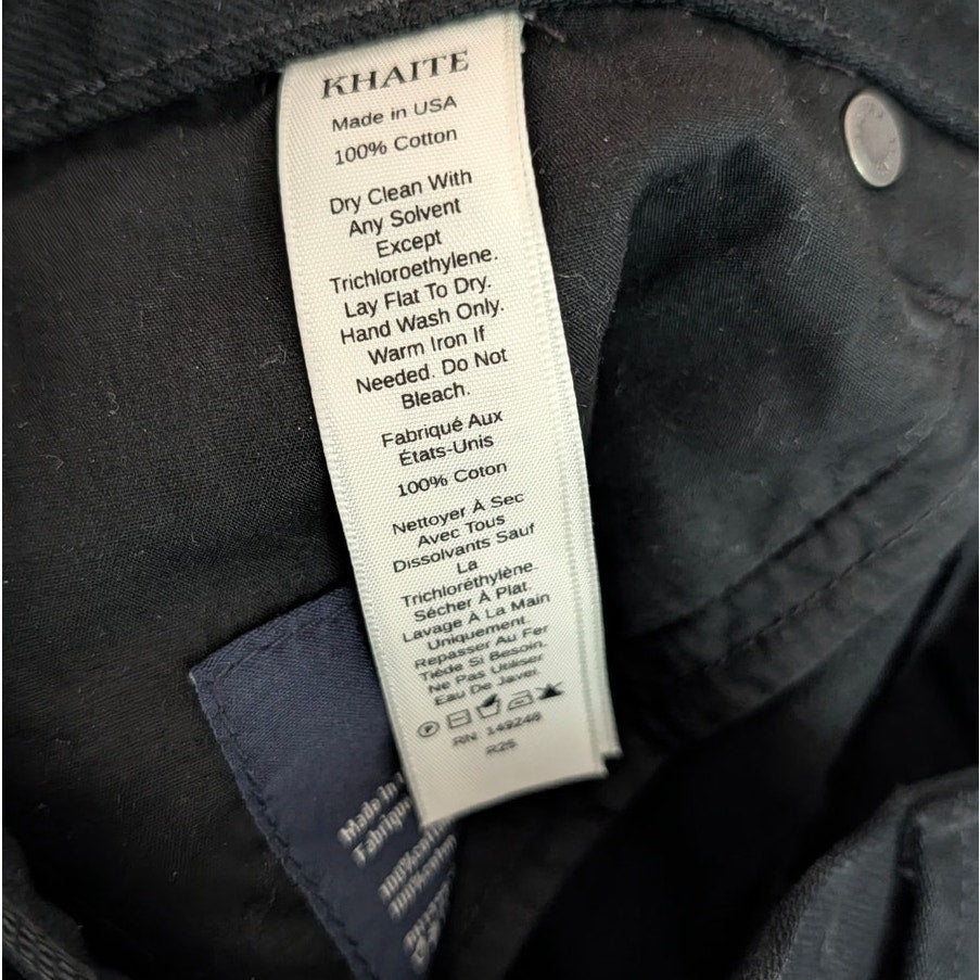 Khaite Corben Jean Womens 28 Black Bartlett Denim High-rise Straight Leg NWT