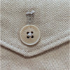 Loro Piana Linen Bermuda Shorts Womens 40/US4 Beige High Waist Wide Leg