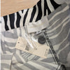 NWT Anthropologie Corey Lynn Black/White Zebra Striped Wide Leg Pants, size M
