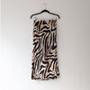 Topshop Tiger Animal Print Maxi Bias Satin High Rise A-line Skirt in Multi, sz 4