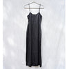 Jenni Kayne Slip Dress Womens S Black Satin Sleeveless Midi Maxi
