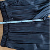 Nation LTD Riviera Pants Womens S Black Satin Mid-rise Wide Leg Palazzo Relaxed