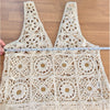 Anthropologie Celandine Crochet Deco Mini Tunic Dress Womens M/L The White Lotus