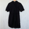 Comme des Garcons Archive Tricot 2008 Midi Dress S Black Wool Short Sleeve