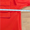& Other Stories Orange Red Cotton Utility Shirt Jacket Shacket Women's US 4