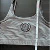 Reebok x Anine Bing Top Womens M Pure Gray Logo Square Neck Bralette Sleeveless