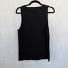 COS Tubular Knit Tank Top Womens L Black Sleeveless Jersey Slim Fit