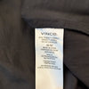 Vince Flutter-Sleeve Tie-Back Midi Dress Womens M Black V-neck Sleeveless