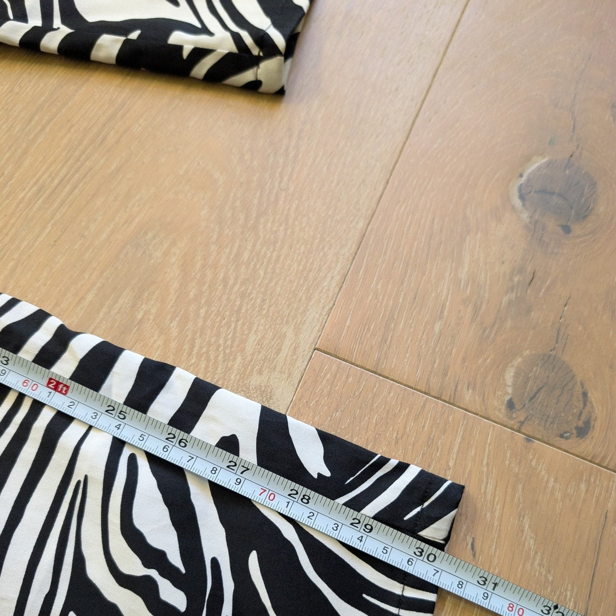 NWT Anthropologie Corey Lynn Black/White Zebra Striped Wide Leg Pants, size M