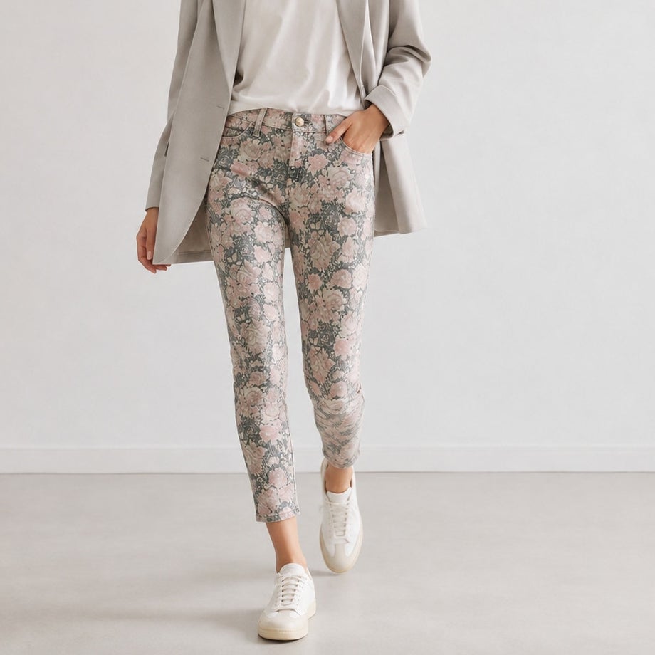 Anthropologie Current/Elliott The Stiletto Mid-Rise Skinny Cropped Jeans, sz 28