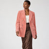 Banana Republic Rivoli Corduroy Double-Breasted Blazer Pink Tall 10