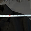 H&M HM Black Double-Breasted Short Peasant's Twill Jacket Pea Coat, size M