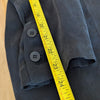 Yasemin Ozeri 2PC Set Black Liquid Butter Double-breasted Blazer M Dress Pants S