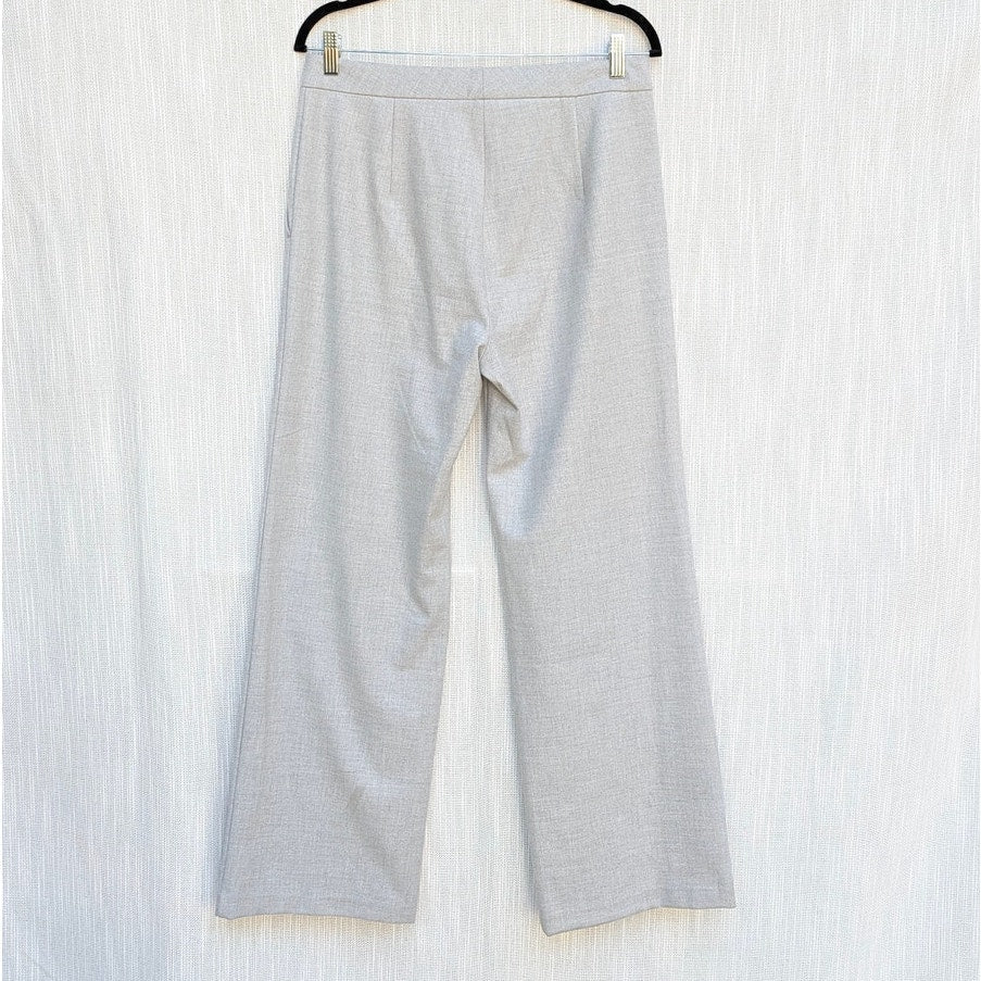 J. McLaughlin Pants Womens 8 Gray High-rise Straight Leg Chino Dress