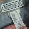 Laird-Portch of Scotland Plaid Wool A-line Midi Skirt Gray/Green Size 8