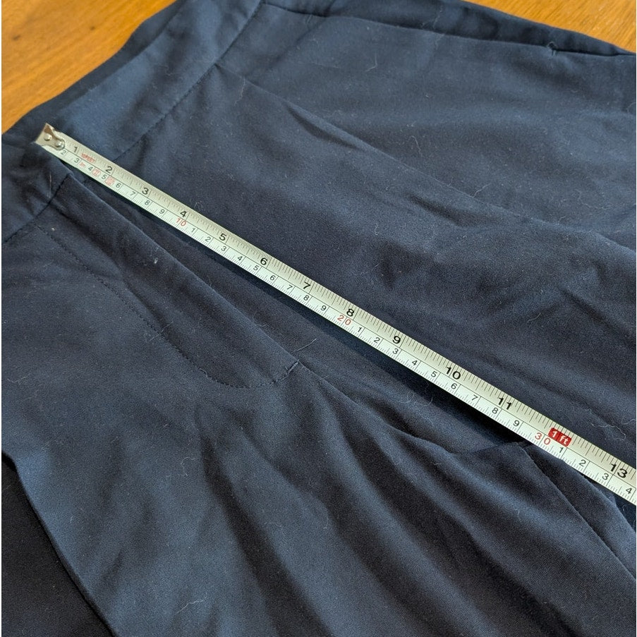 Zara Navy Blue Wide Leg High-rise Dress Pants, size M