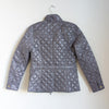 J.Crew Blue/Gray Quilted Down Filled Full Zip Puffer Lightweight Jacket, size XS