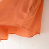 Filippa K Drapey Orange Classic Button Down Blouse Shirt, size M