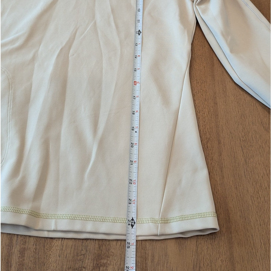 Outdoor Voices Frostknit 1/4 Zip Pullover Jacket Women M Mojave Tan Long Sleeve