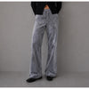 Frame Le Baggy Palazzo Wide Leg Jeans Womens 28 Dark Gray Flocked Full Length