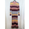 Ulla Johnson Evangeline Striped Metallic Knit Maxi Dress XL