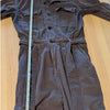 Anthropologie ASKK NY Cargo Jumpsuit Womens 1 Long Sleeve Button Front Wide Leg