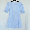 L'Academie Belize Mini Dress Womens XS Sky Striped Cotton Button Front Shirt