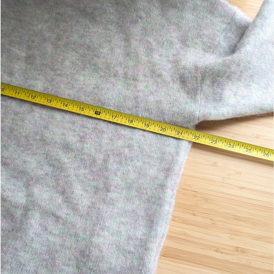 Acne Studios Gray Knit Mohair Wool Oversized Unisex Sweater, size 2XS