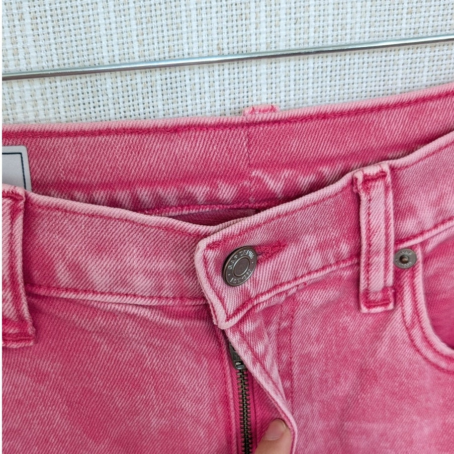 Gap High-rise Stride Ankle Jeans Womens 29/8T Sugar Pink Denim Wide Leg