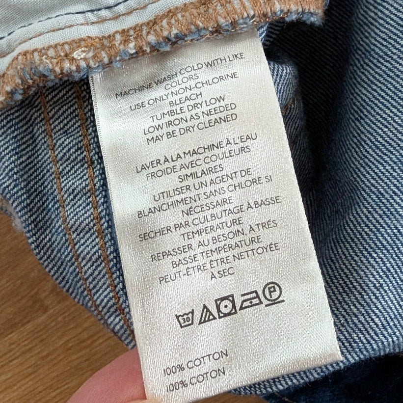 BDG Urban Outfitters Jean Shorts Womens 27 Blue Denim Mid-rise Bermuda Cutoff