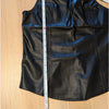 Armani Exchange Tank Top Womens S Black Faux Leather Sleeveless Zipper NWT