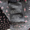 AFRM Black Floral Print Trixie Long Ballon Sleeve Midi Maxi Dress, size M