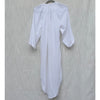 Vince Dress Womens XS White Gauze Sheer Peasant Tassel Long Sleeve Tunic Midi