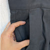 NWT Madewell Black Tall Slouchy Straight Pants in Drapey Twill NS449, Size 12