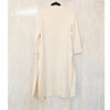 ALYSI Ivory Long Open Front Straight Hem Cardigan, size XS-L