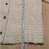 Mango MNG Tweed Lady Jacket Womens S Cream Cropped Long Sleeve