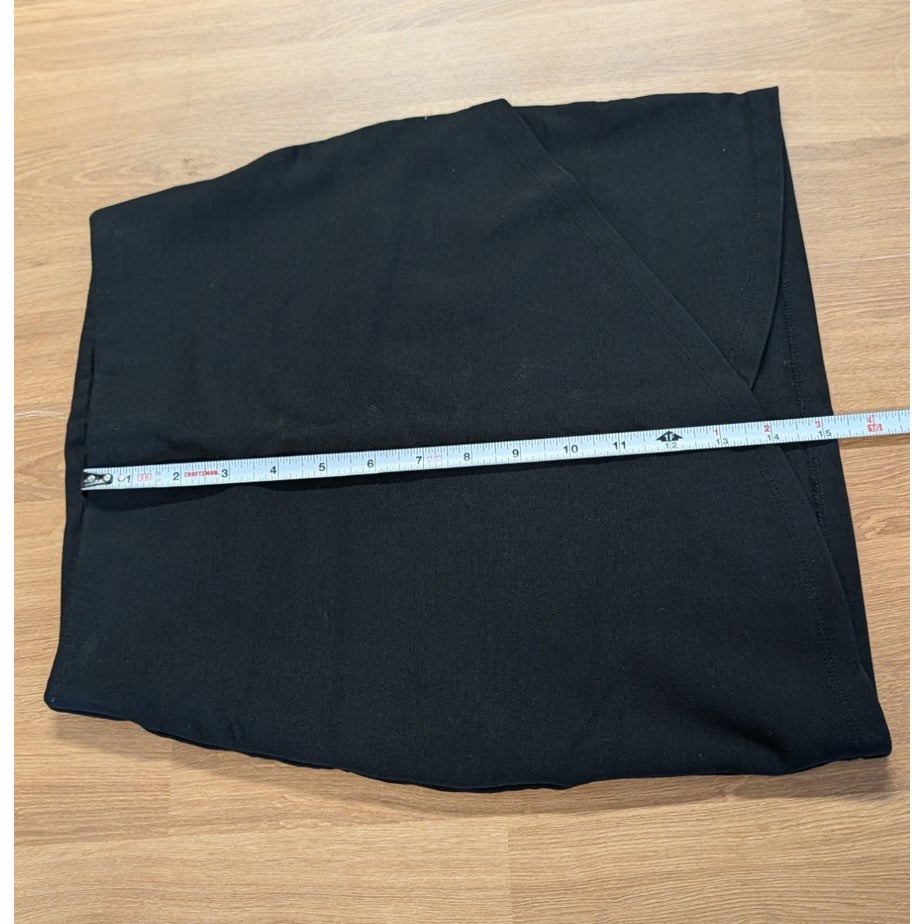 Sezane Black Asymmetric Wrap Mini Skirt Size XS