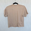 Aviator Nation Logo Tee Unisex Womens S Tan Crewneck Short Sleeve Boyfriend