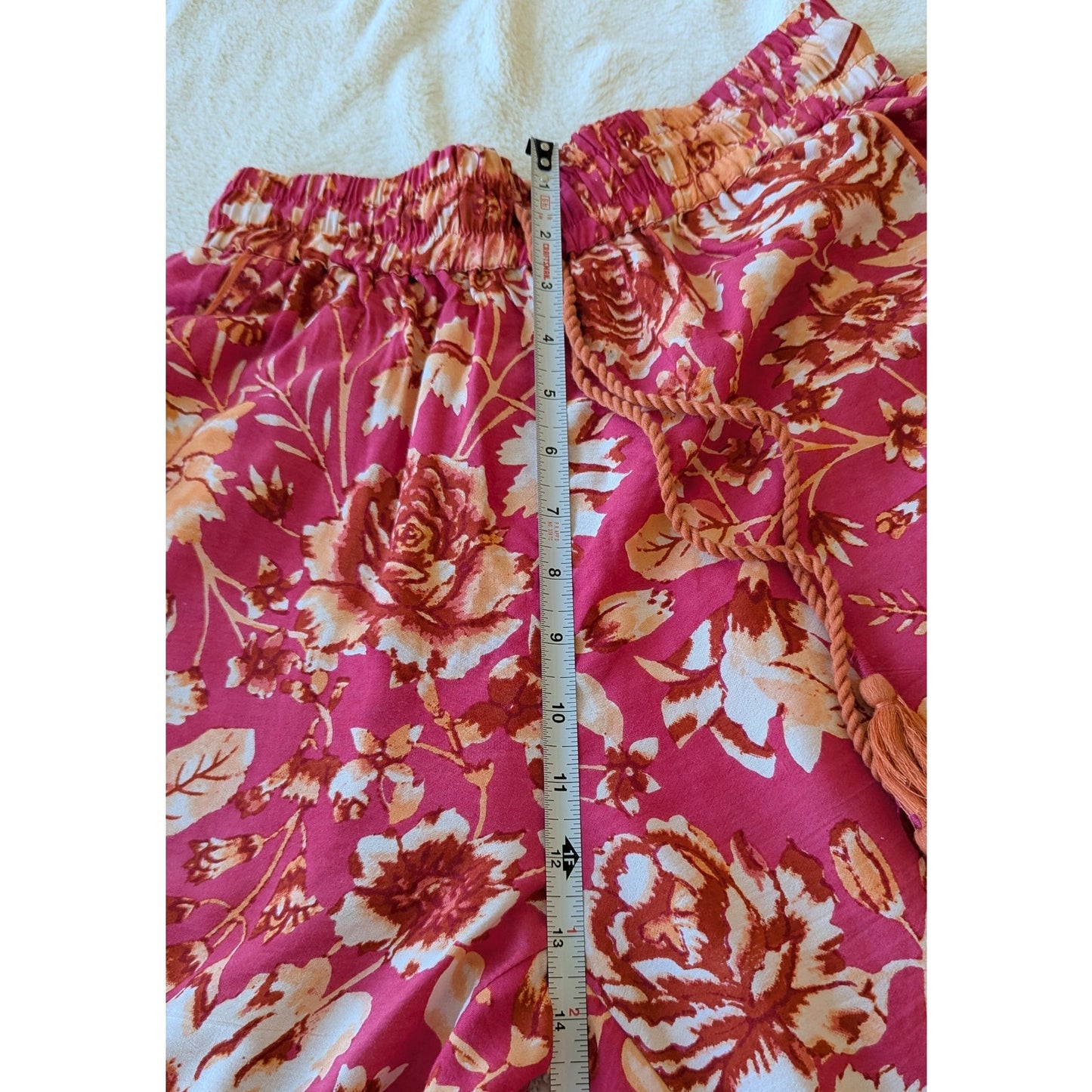 By Anthropologie Kari Sleep Pajama Floral Print Wide Leg Pants, size XS