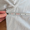 Anine Bing Essie Shirt Womens S White/Blue Oversized 100% Cotton Button-up