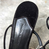 Magda Butrym Berlin Crystal Velvet Sandals Heeled Italy Shoes, size 40/US 10