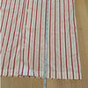 J.Crew Pajama Set in Cotton Poplin Womens M Ivory/Red Stripe Shirt & Pants NWOT