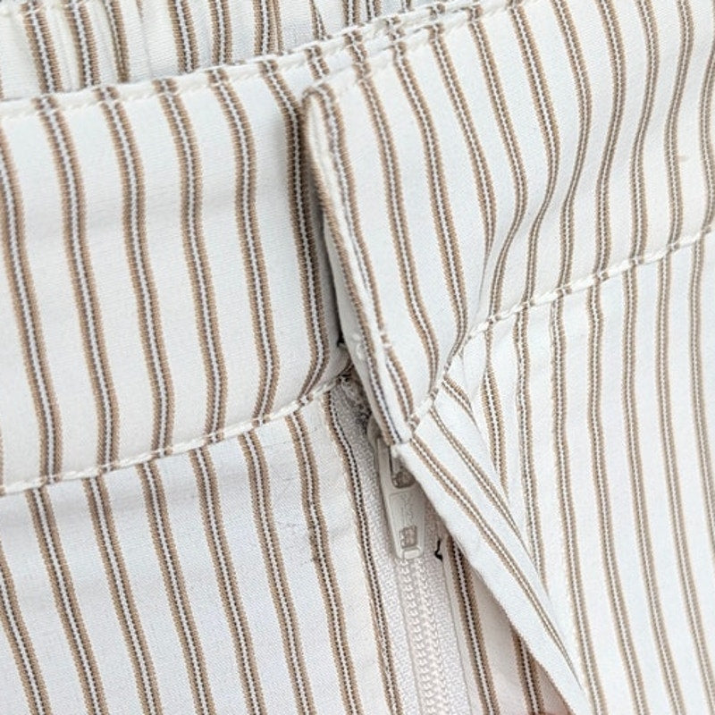 ASTR the Label Neha Pants Womens L Brown Striped High-rise Wide Leg NWT
