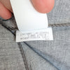 Brunello Cucinelli Wool/Linen Pants Womens 10 Gray High-rise Tapered Trousers