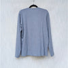 Theory Gray Long Sleeve Henley Button Shirt Top, size L