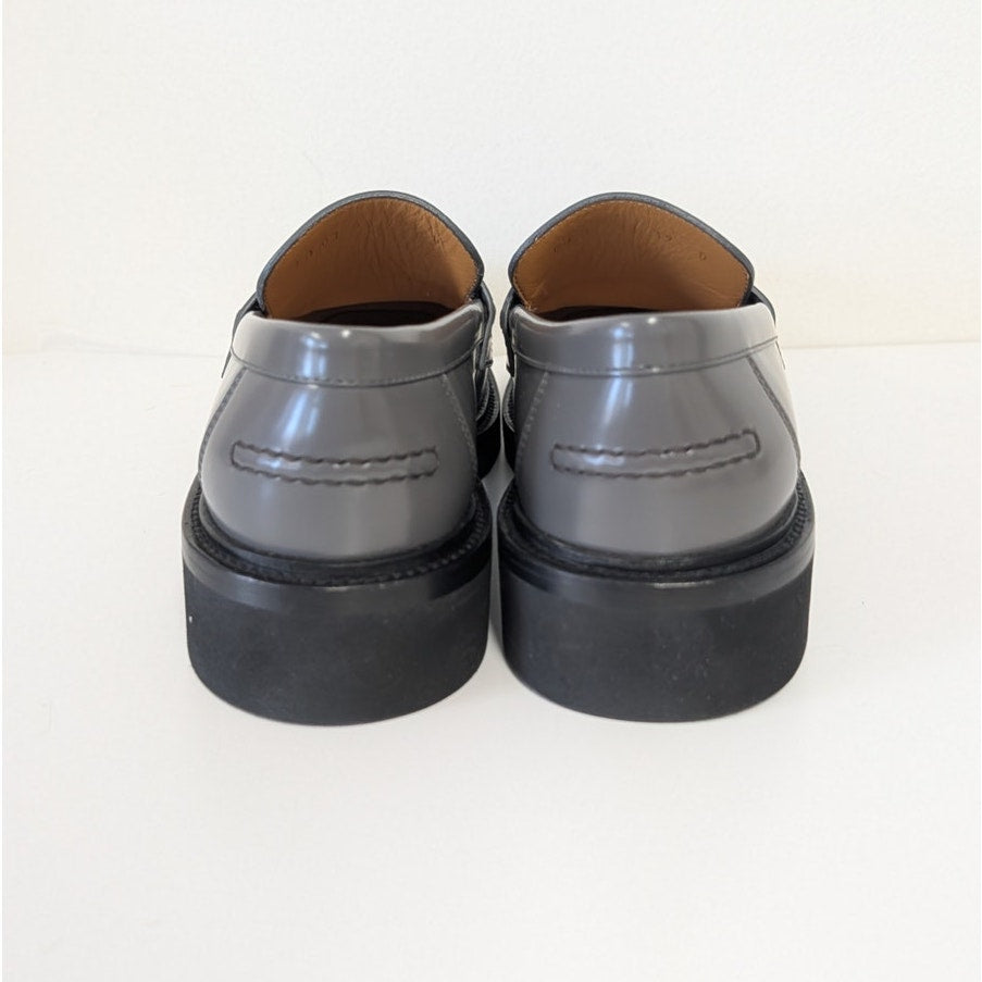 Christian Dior Boy Loafers Womens Eu 39/US 9 Gray Classic Authentic Luxury