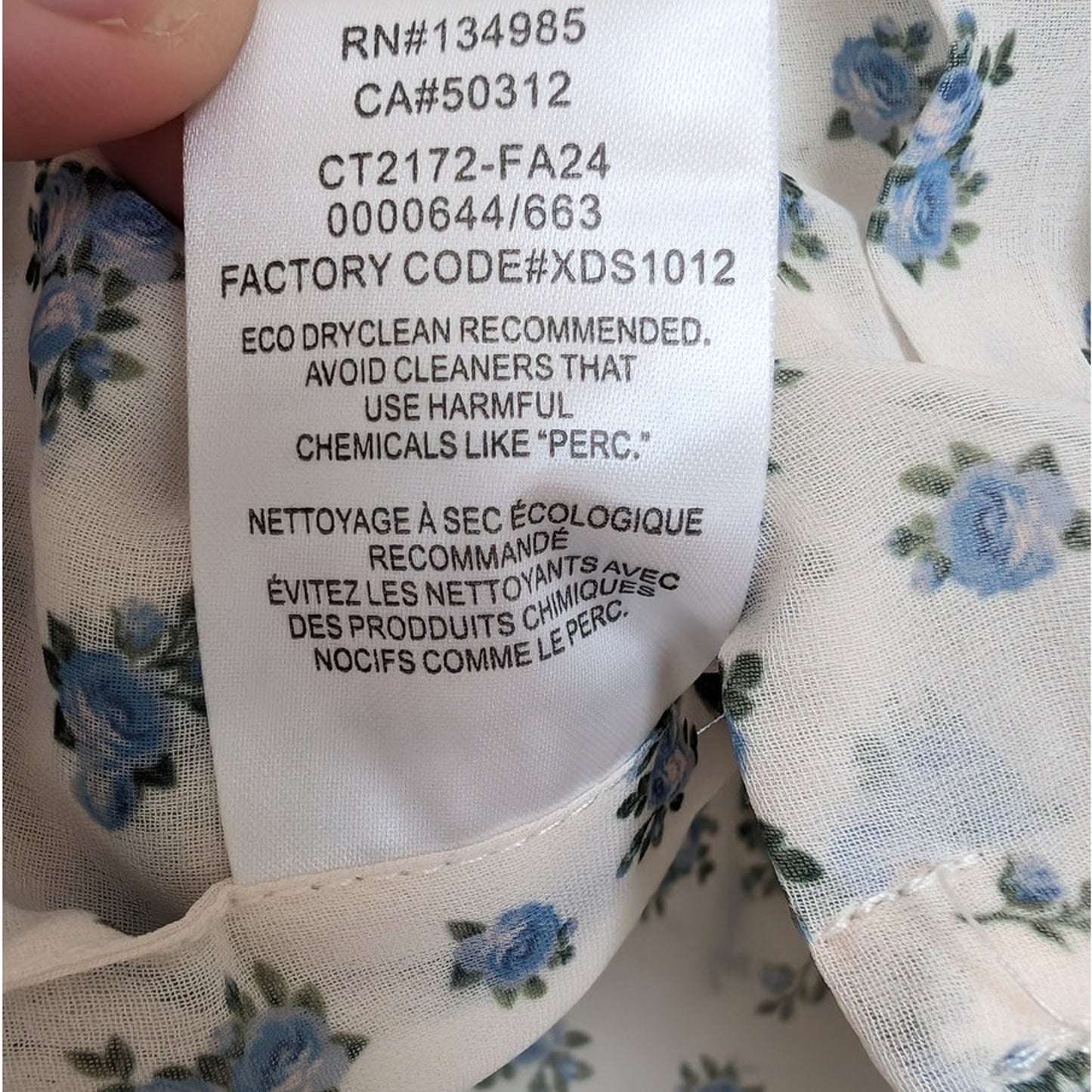 NWOT For Love & Lemons White Floral Chiffon Chateau Short Sleeve Top, size XS