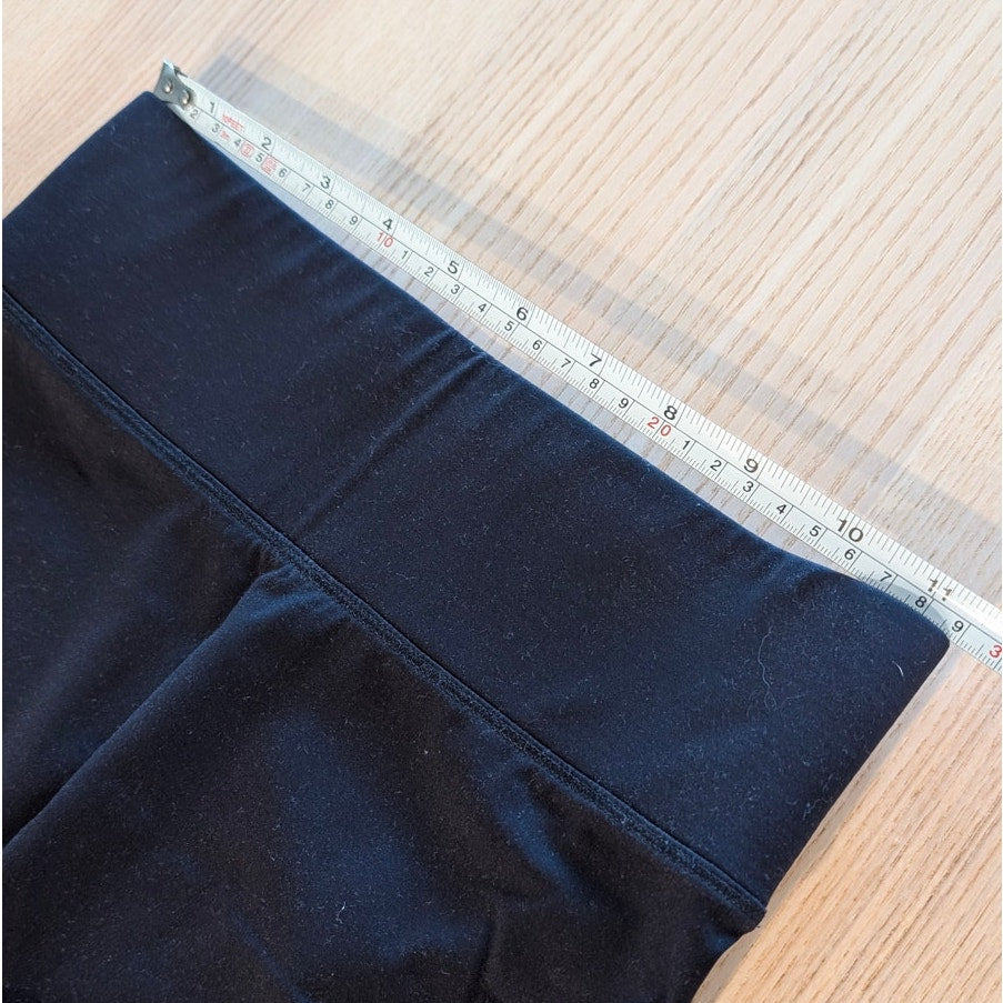 All Access by Bandier Biker Shorts Womens XS Black AV Logo High Waist Seamless