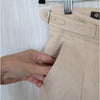 Loro Piana Linen Bermuda Shorts Womens 40/US4 Beige High Waist Wide Leg